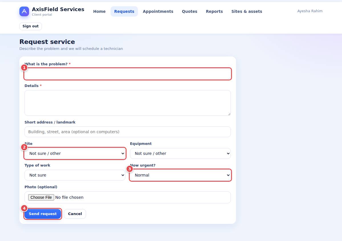 Request service (computer)