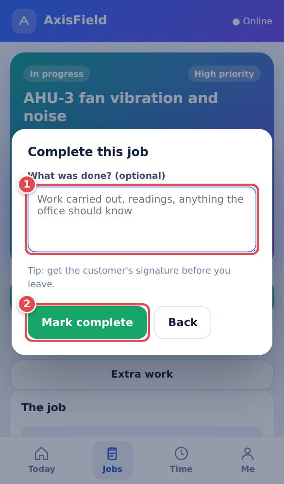 Complete this job